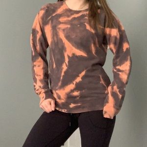 NWOT Reverse Tie Dye Crew Neck